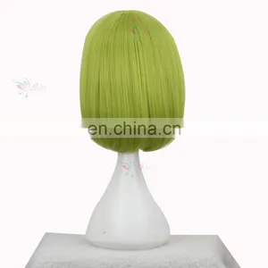 Styler Brand Cheap Straight Short Wig Anime Synthetic Cosplay Green Custom Bob Wig thumbnail-3