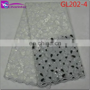 Latest Sale Well African Fashion Organza Lace Fabrics GL202 thumbnail-5