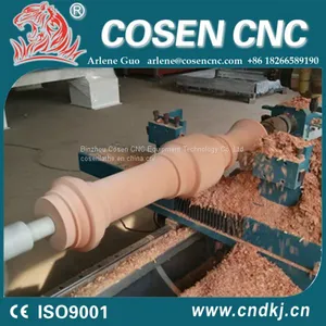 Good Service Cnc Wood Lathe for Color Wood Work With 2 Turning Knivers From China Factory thumbnail-4