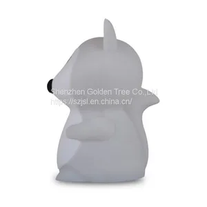 3D LED Silicone Acrylic Friendship Kids Sensor Batteries Small Baby Animal Night Bed Light Remote Control Lamps With USB Charger thumbnail-4
