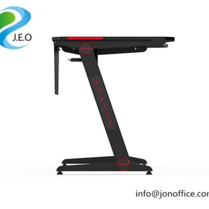 2020 Office Furniture Best Computer Gaming Desk With LED Lights thumbnail-4