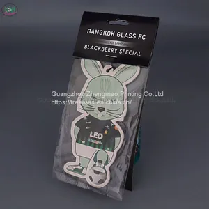 Double-side Printing Animal Pattern Also OEM Any Design You Like Aroma Paper Car Air Freshener thumbnail-1