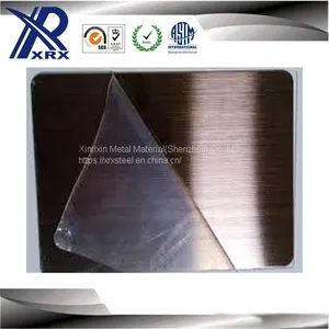 Gold Color Sand Blast Finish 201 Stainless Steel 4x8 Metal Sheet thumbnail-1
