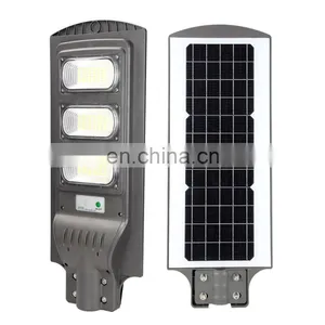 Outdoor Led Solar Panel Street Lamp 20w 40w 60 w LED All in One Solar Led Garden Street Light With Pole thumbnail-2