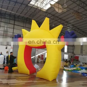 High Quality Decorative Sun Flower Archway Entrance Inflatable Arch for Nursery School Open thumbnail-5