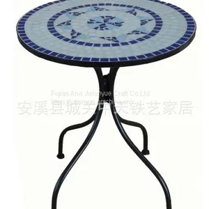 Outdoor Mosaic With Metal Table thumbnail-4