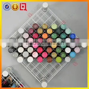 2015 Professional 6 Tier Clear Wall Mounted Acrylic Nail Polish Display Rack/stand COS034 thumbnail-5
