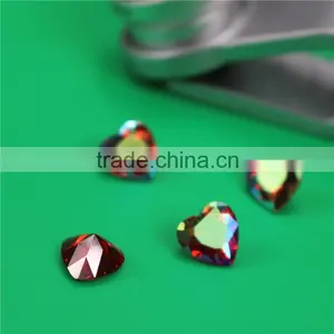 Best Quality Incomparable Beautiful 8mm Round Rose ab Zircon Diamond Stone thumbnail-5