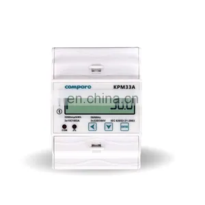 AC 220V/380V Static Energy Meter DIN Rail Electricity Counter Digital Solar Power Meter thumbnail-2