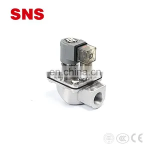 SNS Right Angle Solenoid Control Floating Electric Pneumatic Hydraulic Pulse 12v Solenoid Valve thumbnail-3