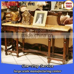 Queen Anne Console Living Room Furniture Antique Console Table Wooden Hall Sofa Table thumbnail-4