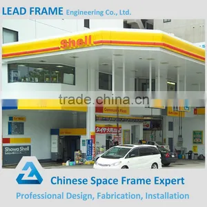 China Supplier Gas Station Construction With Light Steel Frame Roof thumbnail-3