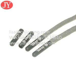 Manufacture Direct Sale Print Logo on Plastic Aglet Lace Aglet Tipping for Hoodies Cap Rope Shoelace thumbnail-5