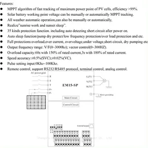 Solar Inverter Agricultural Water Pumping 7.5kw 380V System Solar Power Pump Frequency Inverter 50hz To 60 thumbnail-5