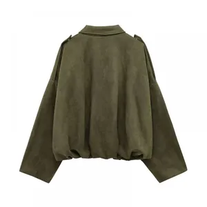 European and American Style 2025 New Fashionable Versatile Suede Texture Jacket Jacket thumbnail-4