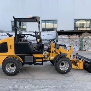 Europe Popular Mini Loader Wolf Loader HZM811 With Cabin and Wide Tires thumbnail-3