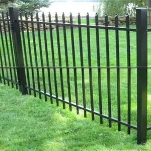 Durable Steel Tube Wrought Iron Garden Fence | Outdoor Security Metal Fencing thumbnail-3