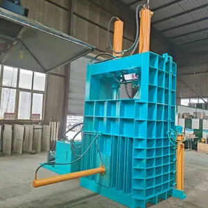 Vertical Hydraulic Baler Waste Cardboard Vertical Baler Textiles Hydraulic Baler for Recycling Centers thumbnail-5