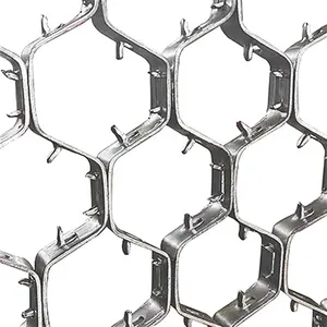 Refractory Lining Supplier Stainless Steel Hexmesh/Hexsteel Metal/Hex Grid thumbnail-1