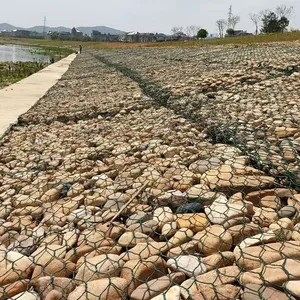 Gabion Cages for Slope Protection and Flood Control, Lead Wire Gabion Stone Cage Nets, Wire Mesh Cages, Lead Wire Cages thumbnail-2