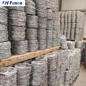 Hot Dipped Galvanized Barbed Wire for Mesh Security Fencing thumbnail-5