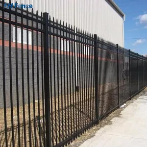 Corrosion-Resistant Powder Coated Steel Fence With Color-Matched Hardware thumbnail-2