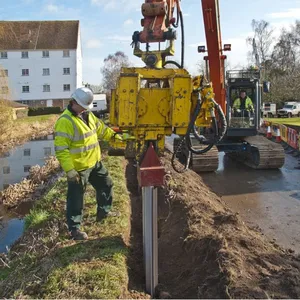 Multilock Sheet Pile Cut-off System Flood Control Embankment Seawall Erosion Retaining Wall thumbnail-6