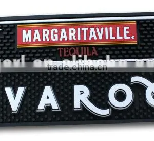 Personalized Advertising Log Soft Pvc Bar Counter Mat Drip Black Pad thumbnail-4