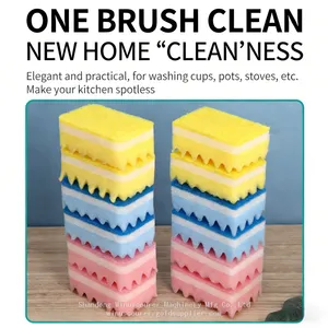 Dishwashing Sponge Scouring Pad Multi-Surface Safe Cleaning Tool thumbnail-4