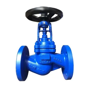 DIN Bellows Globe Valve GGG40 Pn25 End DN25 JL1040 Pn16 Bellows Flange Globe Valve thumbnail-6