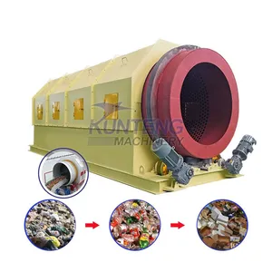 Municipal Solid Waste Automatic Urban Garbage Sorting Line Trommel Screen Machine EPC thumbnail-1