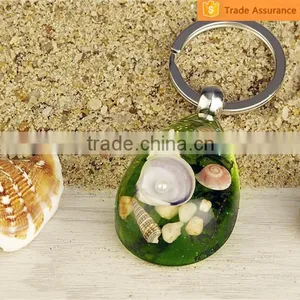 Real Bug Flower Sea Horse Scorpion Wholesale Metal Key Chain Ring thumbnail-1