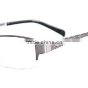 Metal Half Rim Men Eyeglass Frame Fashion Glasses Eyewear thumbnail-5