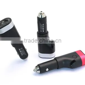 2016 Portable Multi-functional 5 in 1 Led Flashlight,sos Light, Window Breaker, Seatbelt Cutter Car Charger thumbnail-2