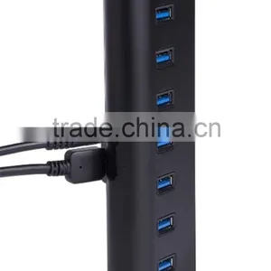 Slope-shape Black Hub USB 3.0 for AC PC Mobile Phone Charger thumbnail-2
