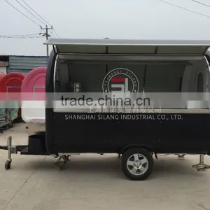 Used Food Trucks Black Mobile Food Trailer Food Truck Multi-functional Mobile Food Trucks Mobile Food Carts Can be Customized thumbnail-4