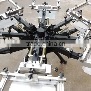 DIY New Double-side Clamp 6 Color 6 Station Manual T-shirt Screen Printing Machine With Micro Adjustment thumbnail-3