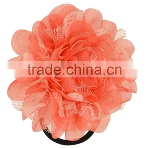 Organza Lace Flower Elastic/Hair Ties thumbnail-2