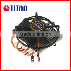 Low Profile Case Intel LGA 775 1366 Motherboard PC 4x6mm Copper Pipe 100 x 100 x 250 mm CPU Fan Cooler thumbnail-1