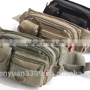 Hot Sale High Quality Canvas Waist Packs Outdoor Sports Belt Bag Portable Ultra-large Capacity Men And Women Waist Bag thumbnail-1