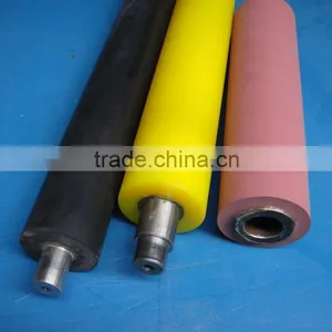 Factory Wholesale Machined Polyurethane 80-85A PU Machined Coat Rubber Plastic Teflon Coated Conveyor Rollers thumbnail-1