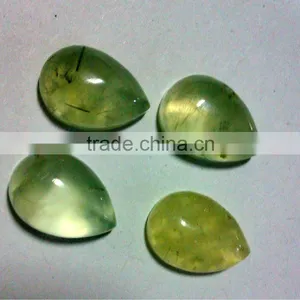 15mm x 10 mm Prehnite Pear Shaped Gemstone Cabochons thumbnail-1