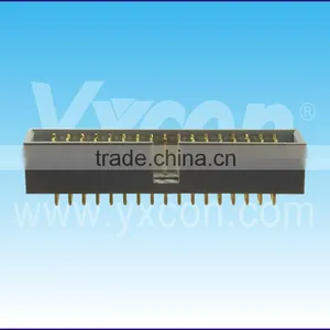 Dongguan ISO Certificate 2.54mm Pitch Two Rows 180 Degree Box Header thumbnail-5