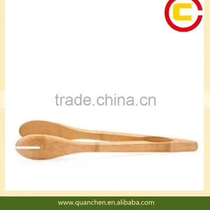 FDA Bamboo Food Tongs Bamboo Bread Tongs thumbnail-1