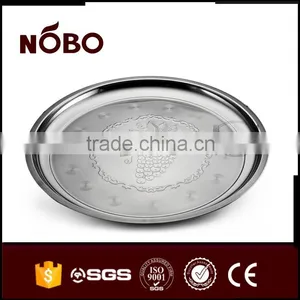 Stainless Steel Food Tray Plate With Round Shape thumbnail-3