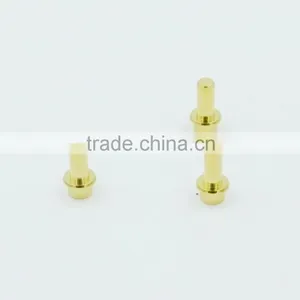 CNC Lathe Turning Precision Brass Electronic Contact Pin With Thread thumbnail-3