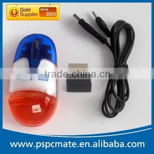 Computer Gift 2.4G Rechargeable Wireless Liquid Aqua Mouse With Usb Mini Receiver thumbnail-2