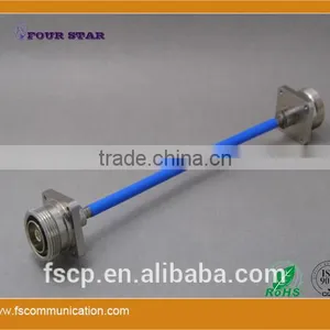 Semi-flexible RG401 Cable Assembly With 7/16 Female 32mmSQ Flange Connectors thumbnail-2