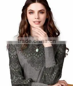Lace Stitching Sweater thumbnail-1