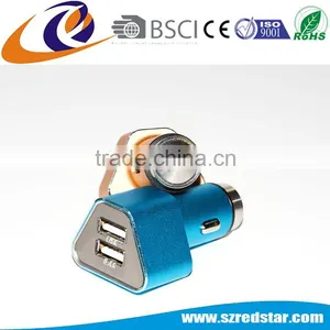Hot Sales ! Metal Bullet Electric Dual Car Charger thumbnail-3
